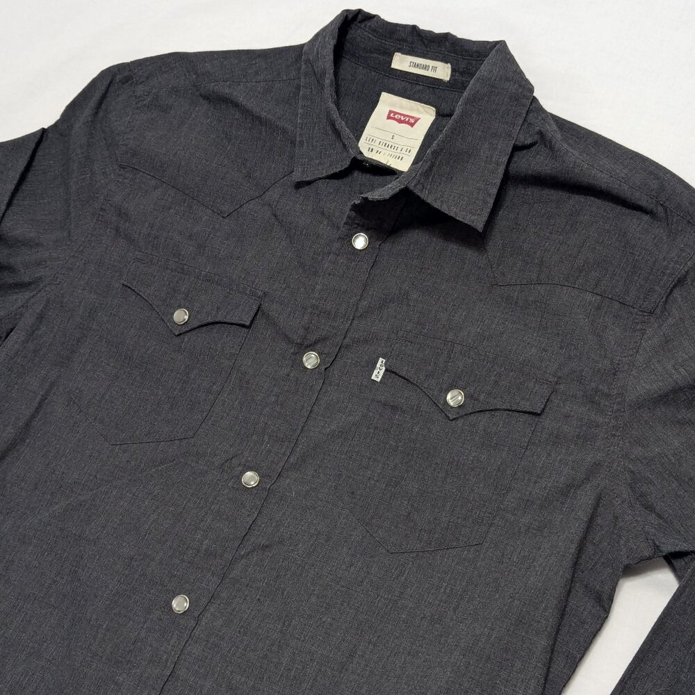 Levi's Black Snap Button Western Shirt